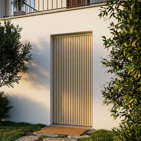 2-cortina-puerta-exterior-pvc-kapri-crema-marrón nº2