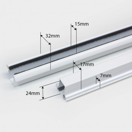 acotaciones guía reducción para una persiana de aluminio enrollable