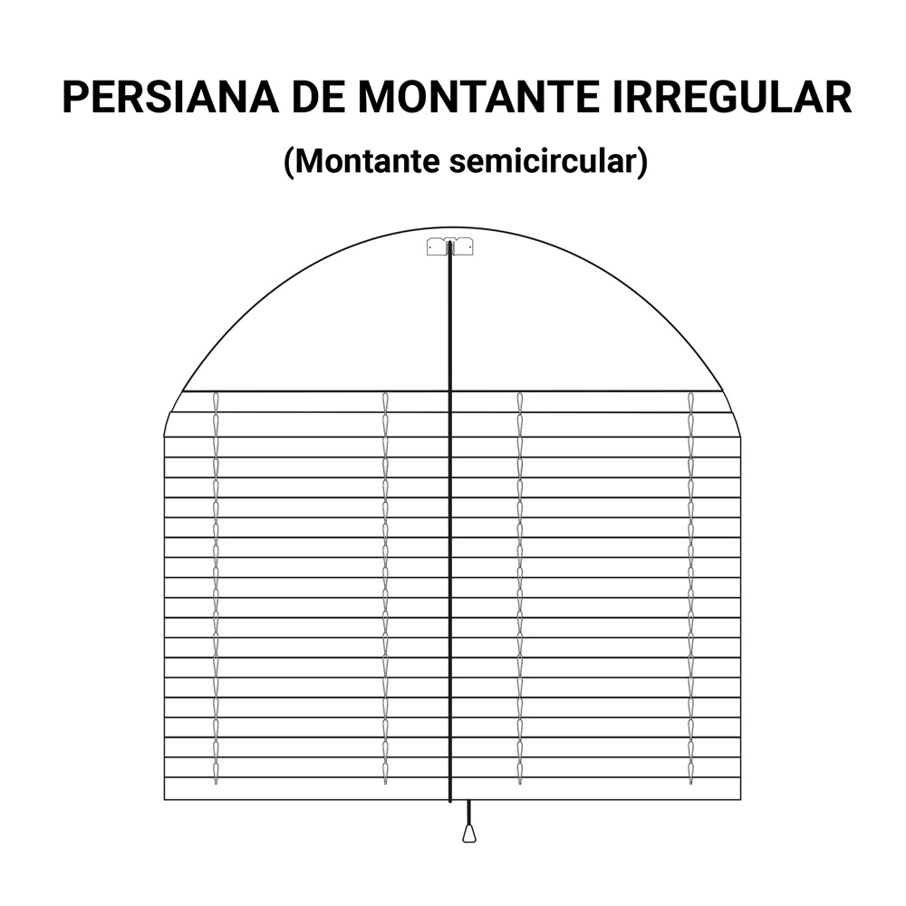 Compra persiana alicantina montante área irregular